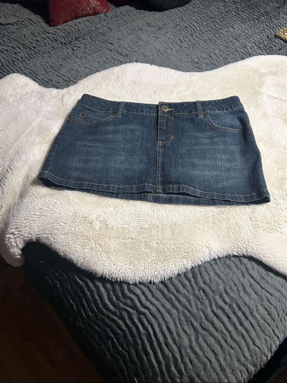 Arizona Jean Co. Denim Mini Skirt Size 13 Blue